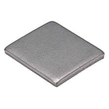 13/16" Safety Plate, Plain Stainless Steel