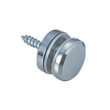 4872 30mm Glass Standoff with Round Face Plate, Chrome