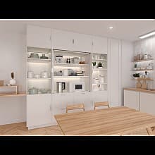 ST15-D360L-Type Inset/Soft Closing Pocket Door System, Use 4 Slides