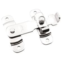 3-3/8" Spring Loaded Bar Latch, Polished Stainless Steel