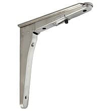 240mm Folding Bracket with Stopper, Satin Stainless Steel