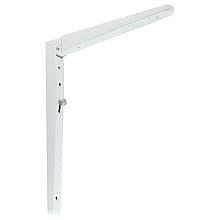 241mm Folding Bracket with Stopper/Manual Lock Lever, White