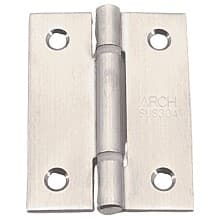 39mm x 51mm Butt Hinge, Satin Stainless Steel
