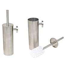 350mm Toilet Brush/Holder, Satin Stainless Steel