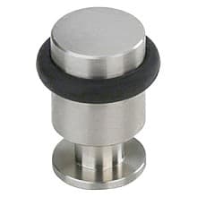 35mm Floor Mount Door Stopper, Satin Stainless Steel