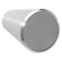 16mm Round Knob, Satin Stainless Steel, 26mm Projection