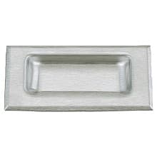 4" Flush Pull with Male Stud M5 Nut, Satin