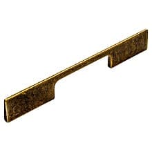 224mm Handle Pull, Matte Antique Brass, 250mm Length