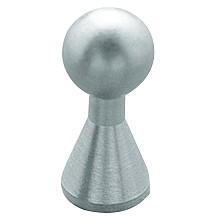 7/16" Stainless Steel Knob, Satin Nickel