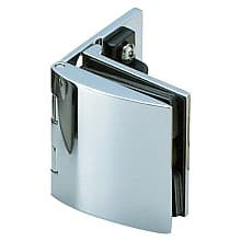 Inset Glass Door Hinge with Catch