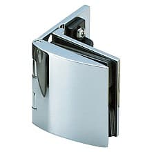 Inset Glass Door Hinge with Catch