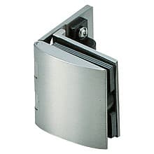 Inset Glass Door Hinge with Catch