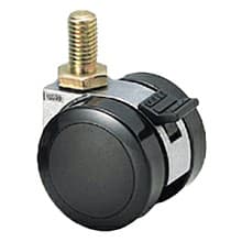52.5mm Threaded Bolt Twin Wheel Caster with Break