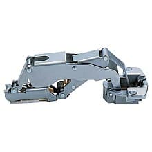 H160 European Concealed 90° Opening Hinge, 28mm Overlay, Self-Closing, Satin Chrome