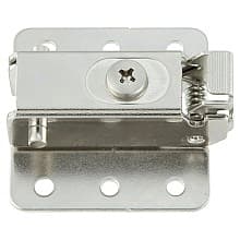 Lamp Clip-On Concealed Hinge Mounting Plate, Nickel-Plated