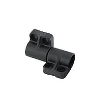 75mm Soft-Close Damper Hinge with Bracket, Dark Gray
