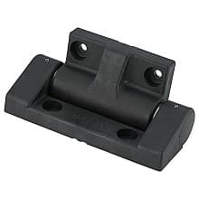 115mm Soft-Close Damper Hinge with Bracket, Dark Gray