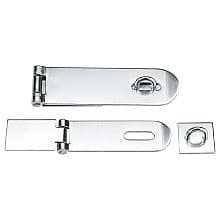 Screw-On Hasp, Polished Stainless Steel