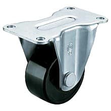 4-3/8" Low Profile Heavy Duty Caster, Clear Zinc Chromate