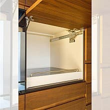 Double Soft-Closing Receding Door Mechanism, 18mm - 30mm Door Thickness