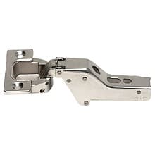 93° Opening Standard Euro Hinge, Free Swinging, Nickel, Inset