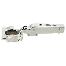 93° Opening Standard Euro Hinge, Free Swinging, 1" Overlay, Nickel