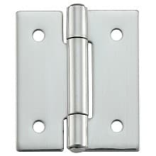 35mm x 40mm Butt Hinge with Holes, Mirror