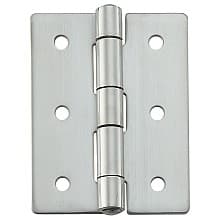 50mm x 65mm Butt Hinge with Holes, Mirror