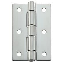 60mm x 90mm Butt Hinge with Holes, Mirror