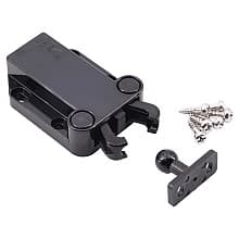 40mm Non-Magnetic Latch with Fixed Strike, Black