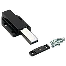 Long Stroke Magnetic Touch Latch, Black