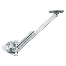 Right Hand Adjustable Soft-Down Lid Stay, Nickel-Plated