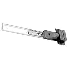 OV-1 Over The Top Flipper Door Slide, 17.6lb Capacity, Soft-Closing, Chromate/Black, 16