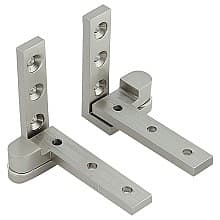 50mm Inset Door Pivot Hinge, Satin Nickel