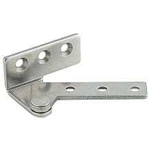 PL-65 Overlay Door Pivot Hinge, Plain Stainless Steel