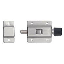 40mm Push Barrel Bolt, Nickel