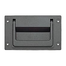 13/16" Rectangle Recessed Flush Pull, Gray