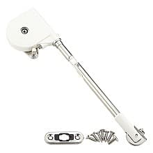 Soft-Down Lid Stay with Catch, White