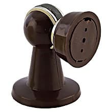 2-5/32" Diameter Magnetic Door Stop/Holder, Brown