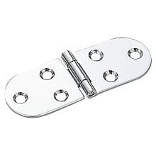 Tabletop 180° Opening Hinge, Round Edge, Chrome