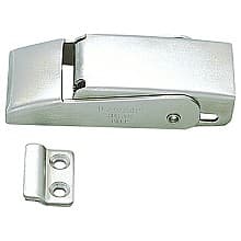 Spring Loaded Draw Latch, Satin Stainless Steel