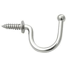 31.8mm Wire Hook, Polished Stainless Steel