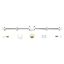 1100mm Push Knob Bar, Nickel