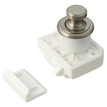 Push Button/Base for TLP Latch Body, Satin Nickel
