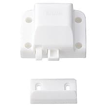 Push Knob Latch Body, White