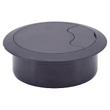 72mm Round Cable Grommet, Black