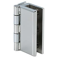 Glass Door Hinge, Inset, Polished