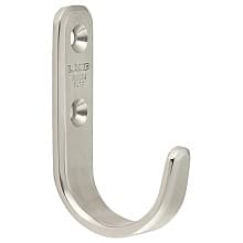 43mm Single J-Hook, Satin Stainless Steel