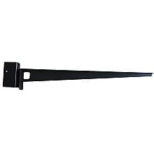 18" x 18" Concealed Floating Countertop Bracket, Black Finish