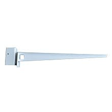 18" x 18" Concealed Floating Countertop Bracket, White Finish